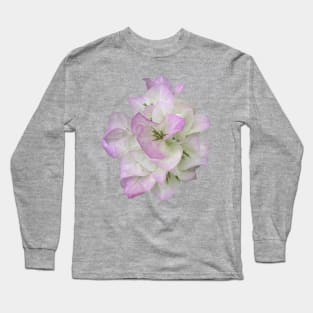 White and Lavender Bougainvillea Flower Long Sleeve T-Shirt